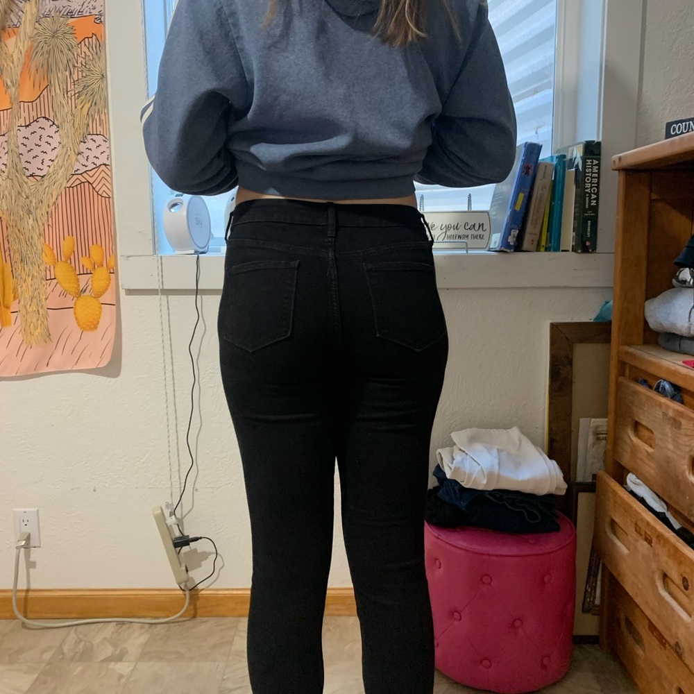 old navy 10 long skinny jeans
